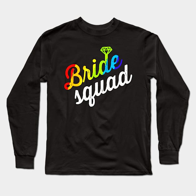 Bride Squad Long Sleeve T-Shirt by akkadesigns